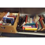 Two boxes of assorted reference books
