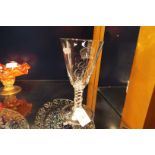 A Whitefriars limited edition glass goblet commemorating the 1953 coronation of Elizabeth II,