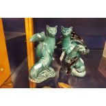 A selection of Poole pottery figurines etc