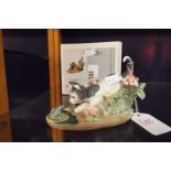 A Lladro figurine 'Kitty Confrontation' No 010 01442