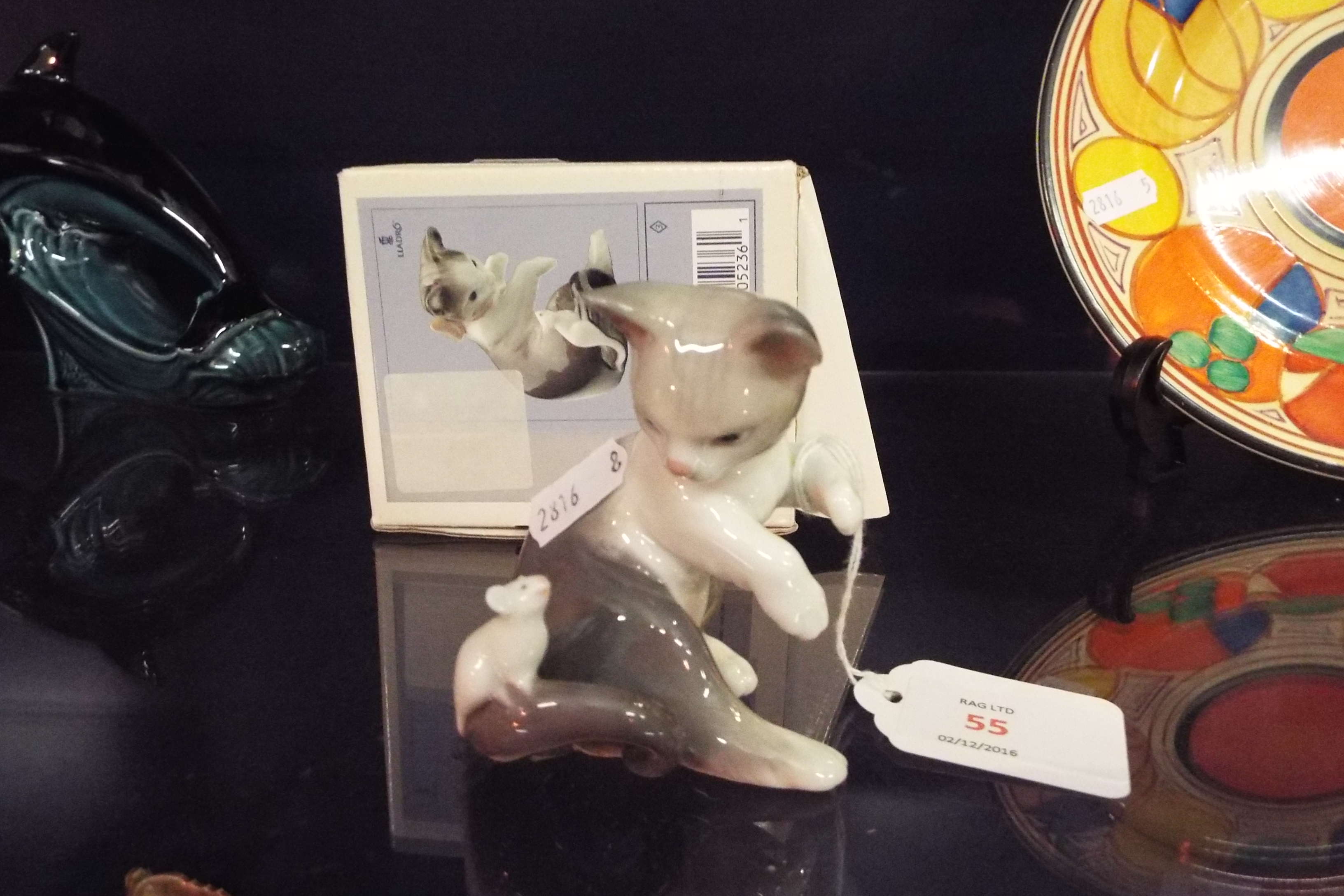 A Lladro figure 'Cat & Mouse' No 05236 boxed