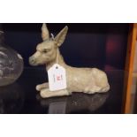 A Nao figurine of a 'Donkey' from the Christmas Nativity Series