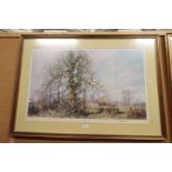 DAVID SHEPHERD 'This England' signed print with blind stamp to lower margin,