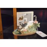 A Lladro figurine 'Kitty Confrontation'