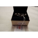 A pair of silver Link of London cufflink