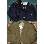 Large selection of various assorted military dress uniform including Green Howards No.
