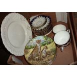 Five Coalport collectors plates depicting African wildlife and ships,