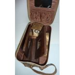 Small slipper box, pair of carved book ends, clocks etc.