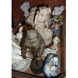 Box of assorted decorative figurines