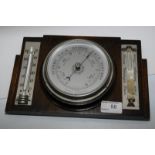 Oak framed barometer