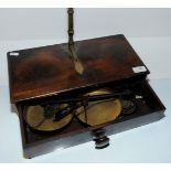 Mahogany set of balance scales