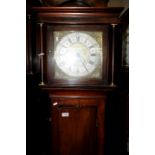 30 hour long case clock of small proportions,