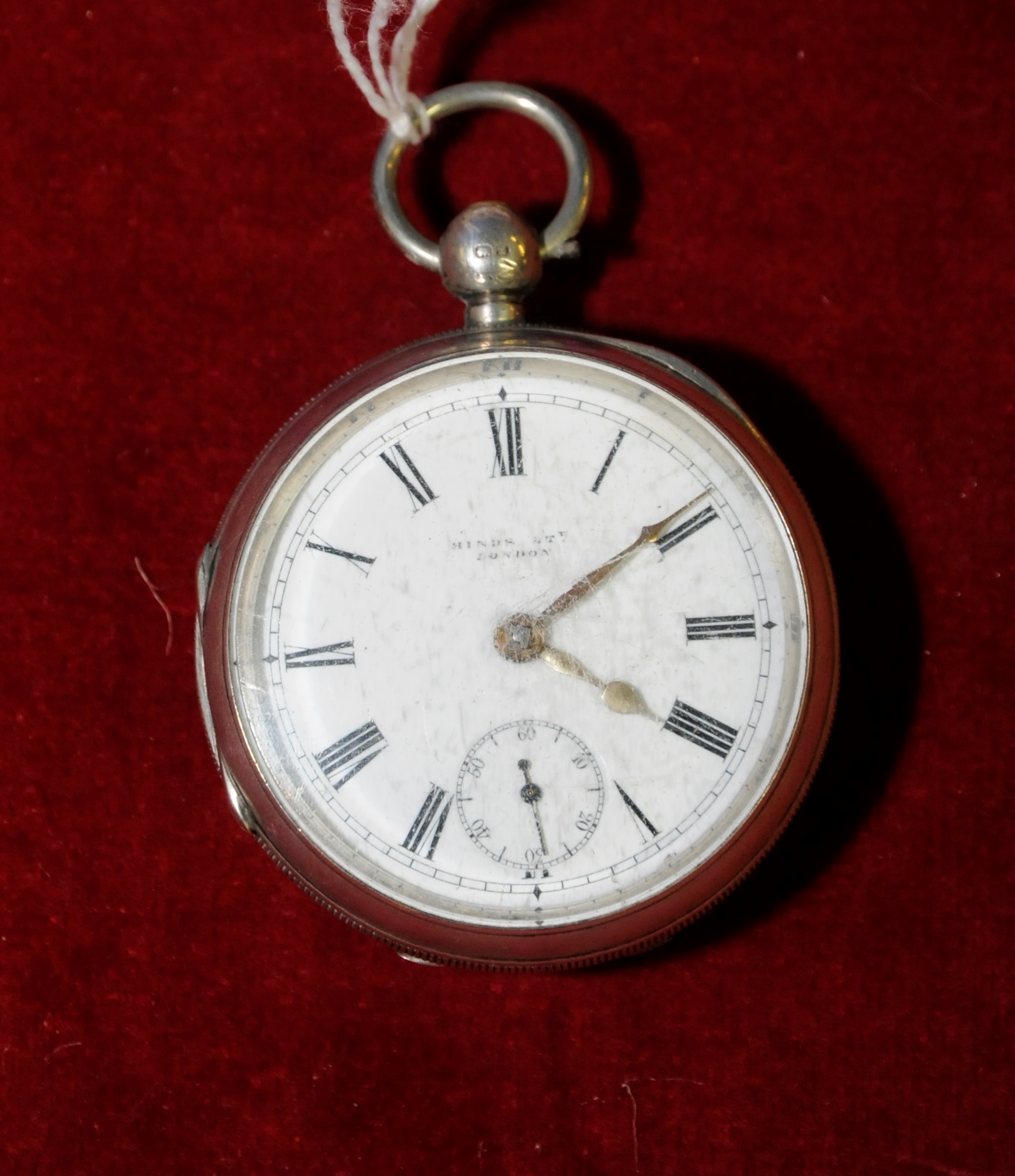 Birmingham silver hallmarked 1874 cased pocket watch,