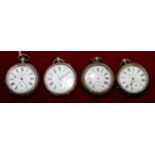 Continental silver pocket watch 'The Signal' retailed by Watson Company Ltd Bristol,
