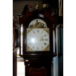 8 day long case clock by H.