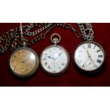 London silver hallmarked 1885 cased pocket watch, movement marked R. Heptinstall Pontefract No.