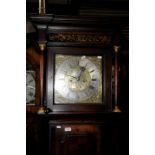 18th C 8 day long case clock by W M Lister Keighley,