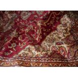 Red ground Keshan carpet 230cm x 160cm