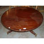 Circular mahogany table