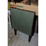 Twyfords fold up card table with green baize top