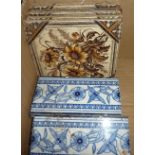 Selection of ceramic fireside tiles