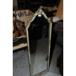 Gilt and painted mirror