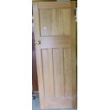 Pine panelled interior door