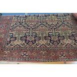 Rectangular woollen Persian style rug