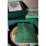 19th C 'Sandown' racing game by F.H Ayres and a selection of games and jigsaws etc.