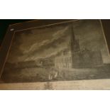 Gilt framed engraving 'To His Grace The Duke Of Norfolk,