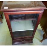 Laminate stereo cabinet with glazed door