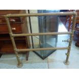 Victorian style three height copper towel rail