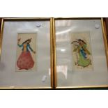 Pair of 19th/20th C Indian portraits on