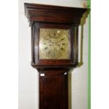 Mid 18th C 8 day long case clock by John