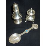 Two Birmingham silver hallmarked peppere