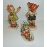 Three Hummel figurines 'Spring Cheer',