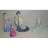 Four Coalport figurines 'Princess Turandot', 'Dawn',