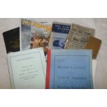 Selection of railway emphemeria and booklets including Meccano Magazine 1943-1948, 1950s rule book,