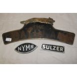 Reproduction Hunt Class name plate,