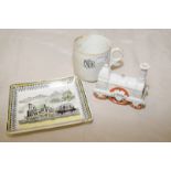 Selection of railway related ceramics including LNER cup by A J Wilkinson Ltd for T H Lawley,