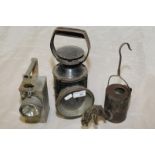 Railway hand lamp with filters,