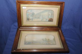 Pair of rosewood framed G. Baxter prints