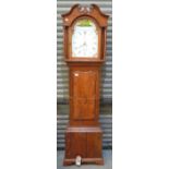 30 hour longcase clock with painted dial by Thos.