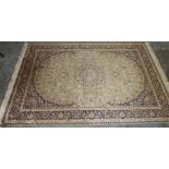Green ground Keshan carpet 230cm x 160cm