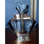 Large Art Deco style glass shop display scent bottle