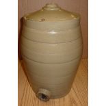 Stoneware flagon (missing tap)