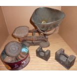 Cast set of scales and weights