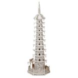 SECOND QUARTER 20th CENTURY CHINESE PAGODA