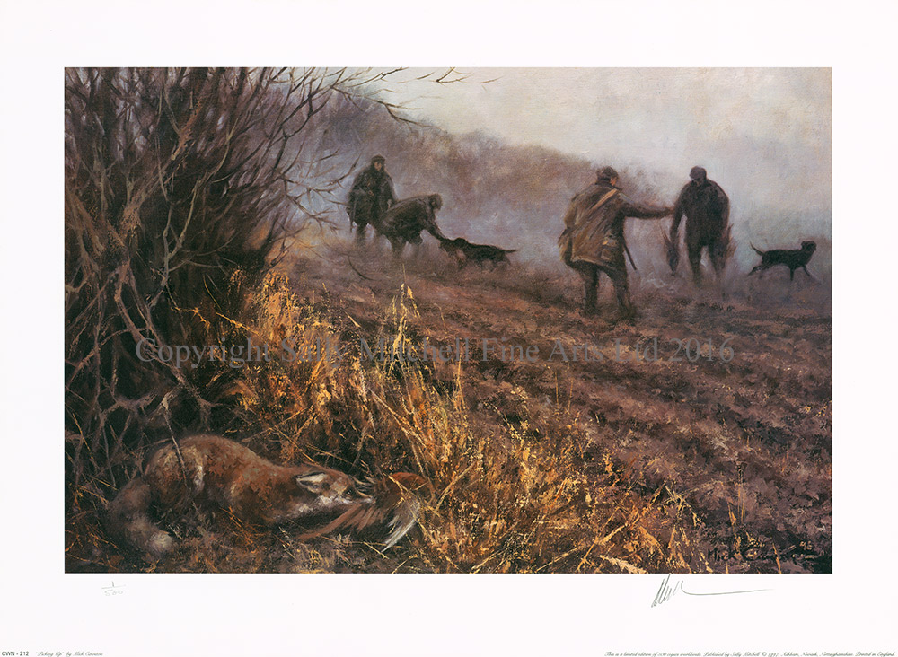 Mick Cawston Limited Edition Print "Picking Up" Print Number 1/500 Unframed Signed and Numbered.