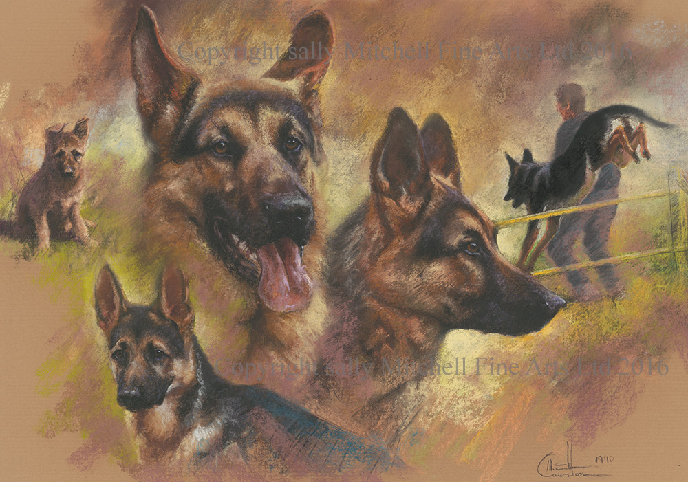 Mick Cawston Original Pastel "The G.S.D" Original of Limited Edition Print 18"x26" Framed as Shown - Image 3 of 3